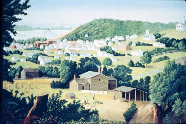 St Joseph, Missouri, hem för fredlös Jesse Woodson James (1847-82) c.1865 av American School