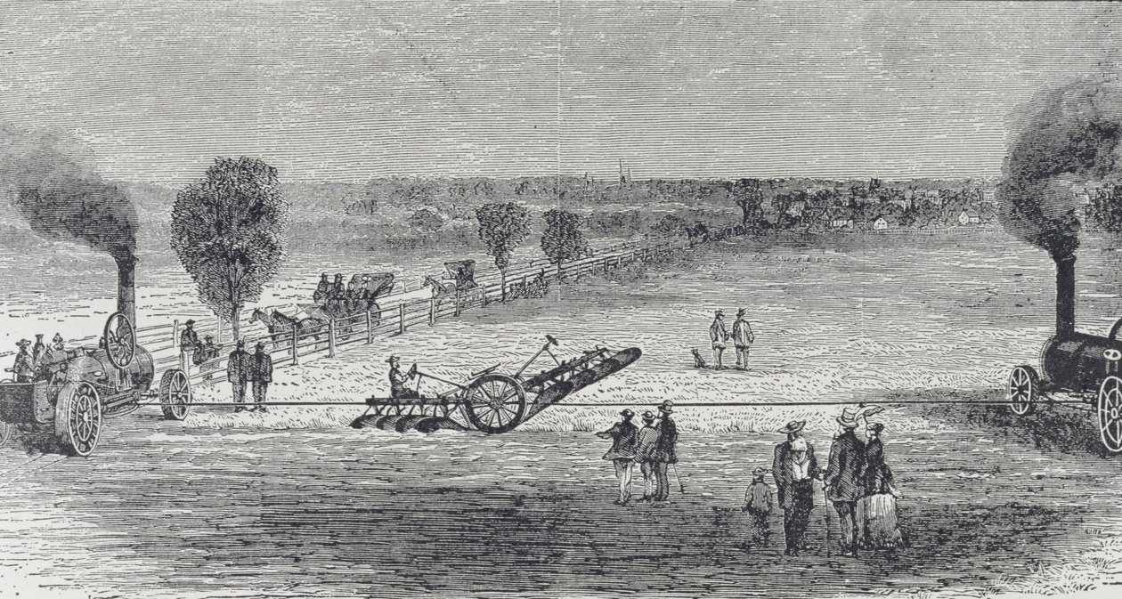 Ångplog på Pattersons gård, illustration från 