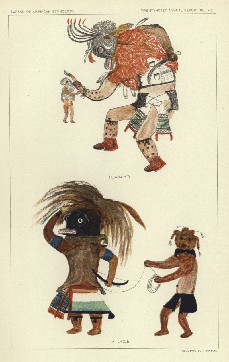 Tcabaiyo, Atocle (färglitografi) av American School
