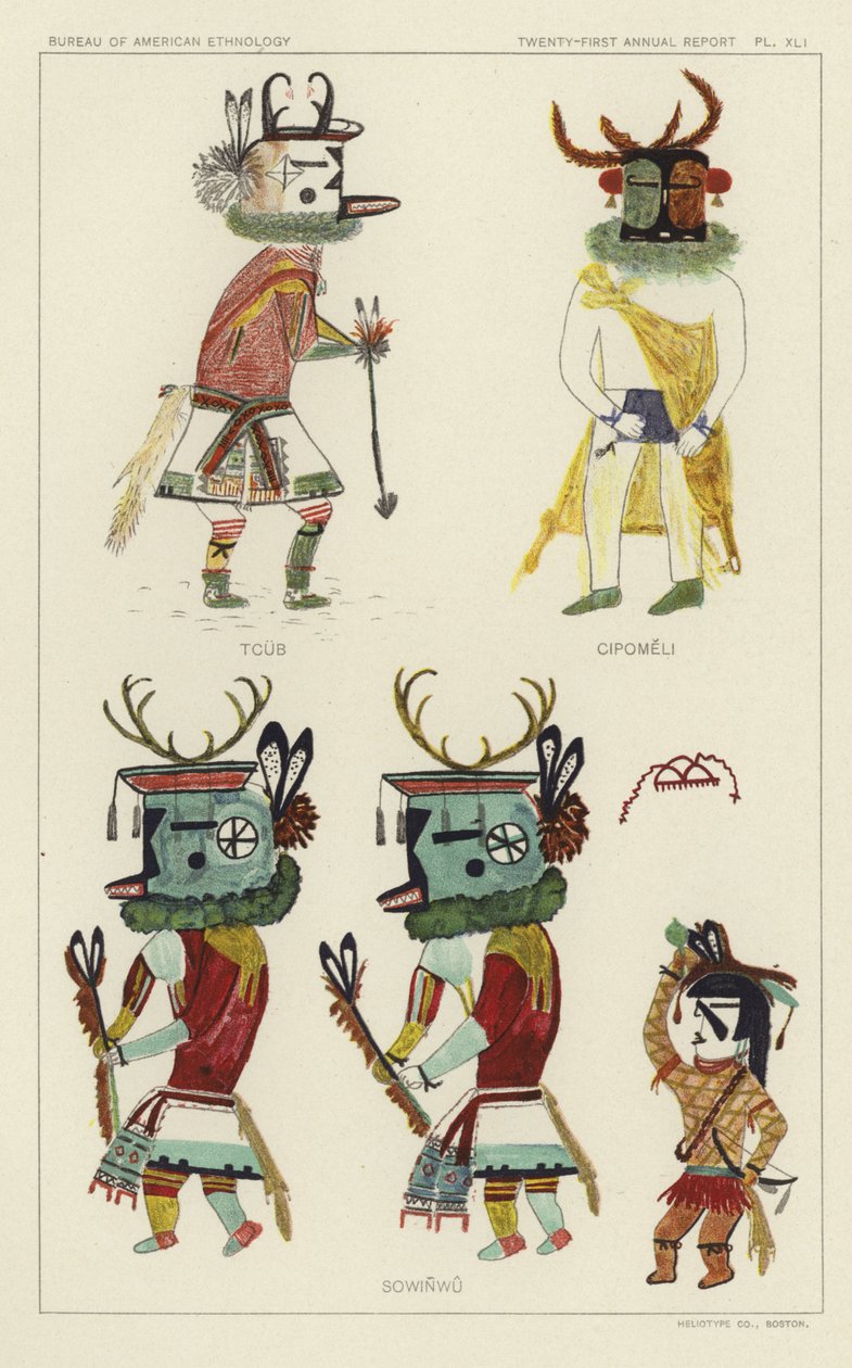 Tcub, Cipomeli, Sowinwu (färglitografi) av American School