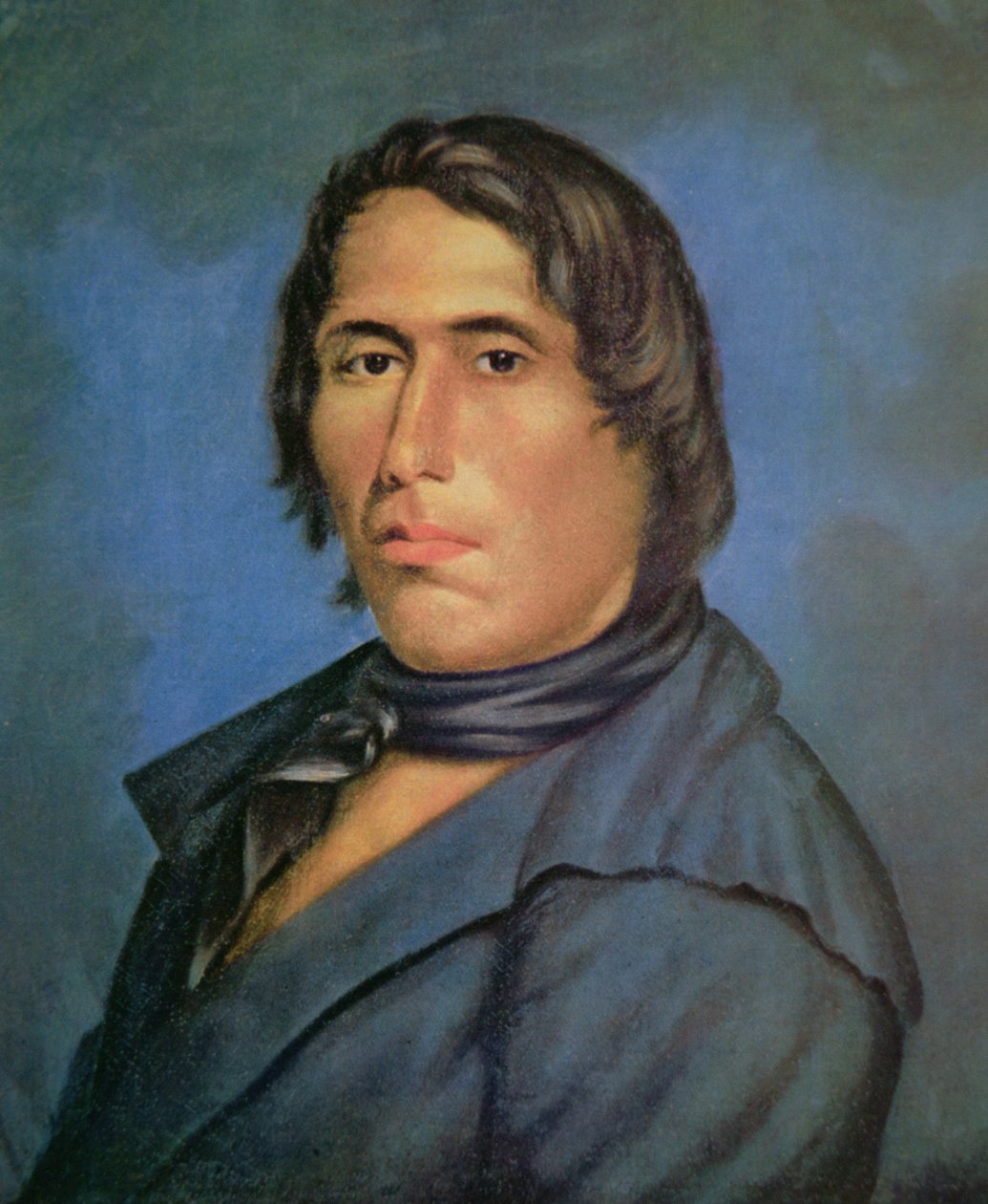 Tecumseh (1768-1813) (olja på duk) av American School