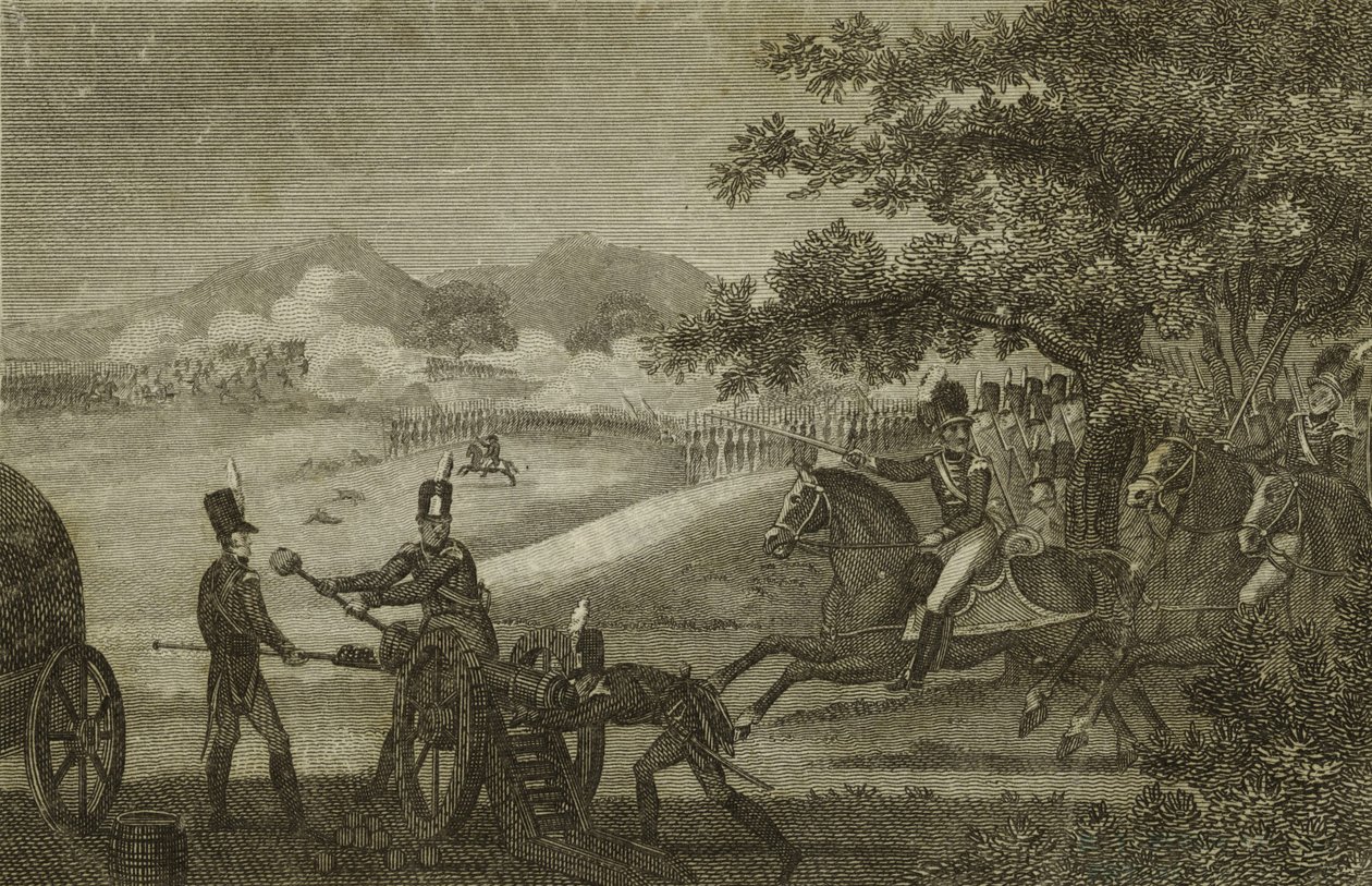 Slaget vid Guilford, 1780-90 av American School