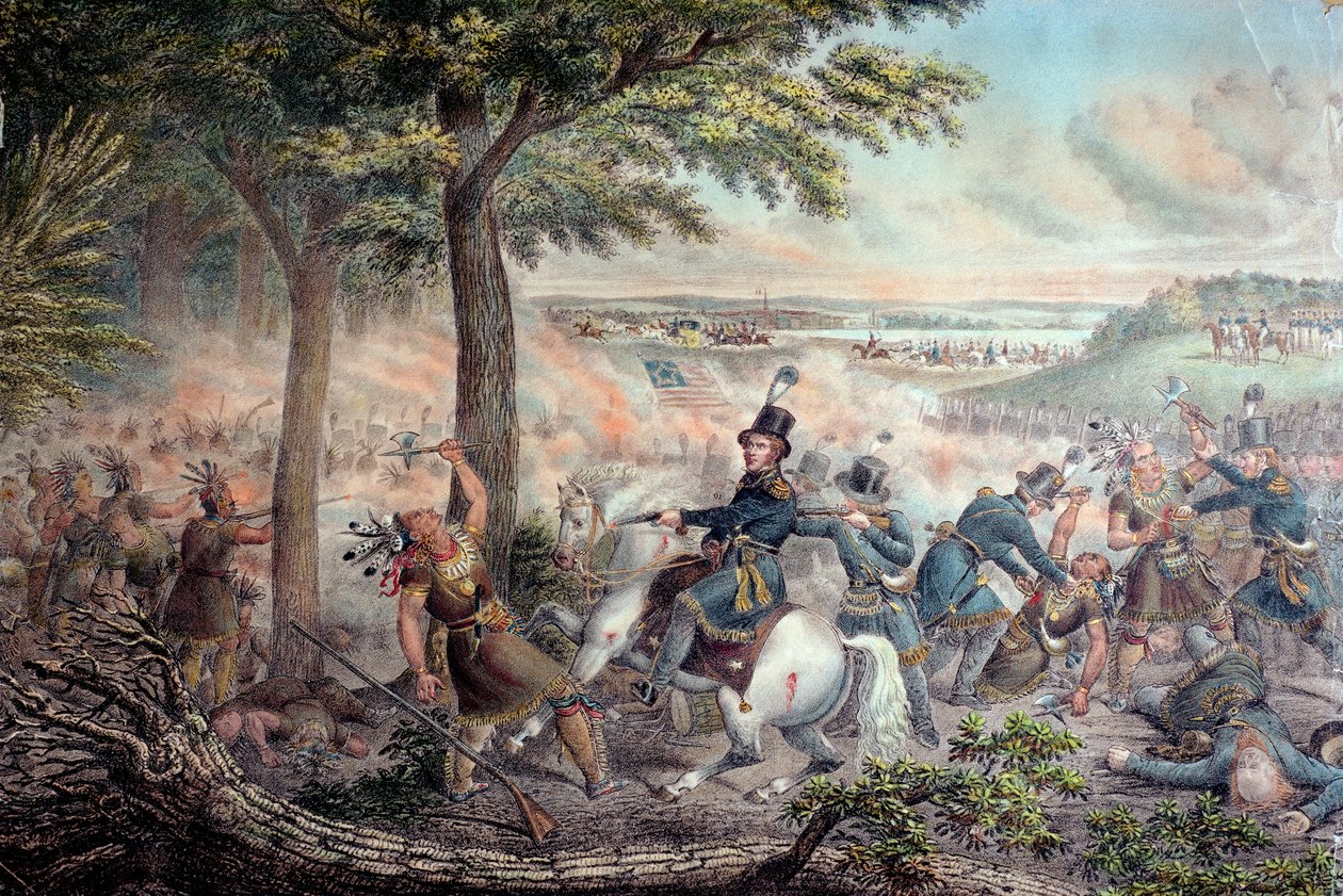 Slaget vid Themsen 1813 av American School