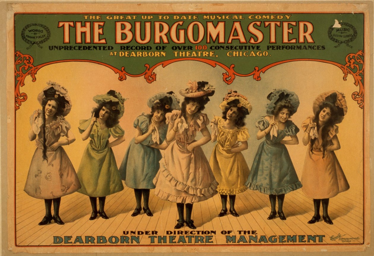 Borgmästaren, ca 1899 (färglitografi) av American School