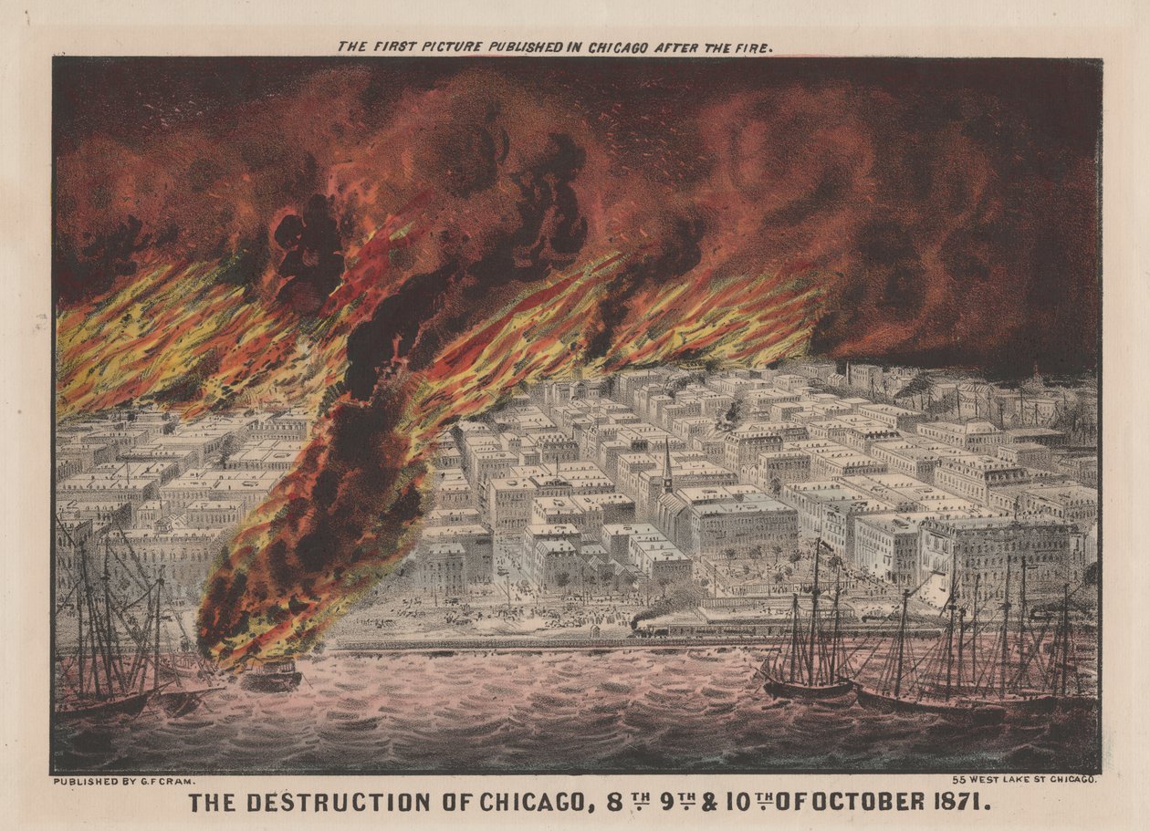 Förstörelsen av Chicago, 8:e, 9:e och 10:e oktober 1871, 1871 av American School