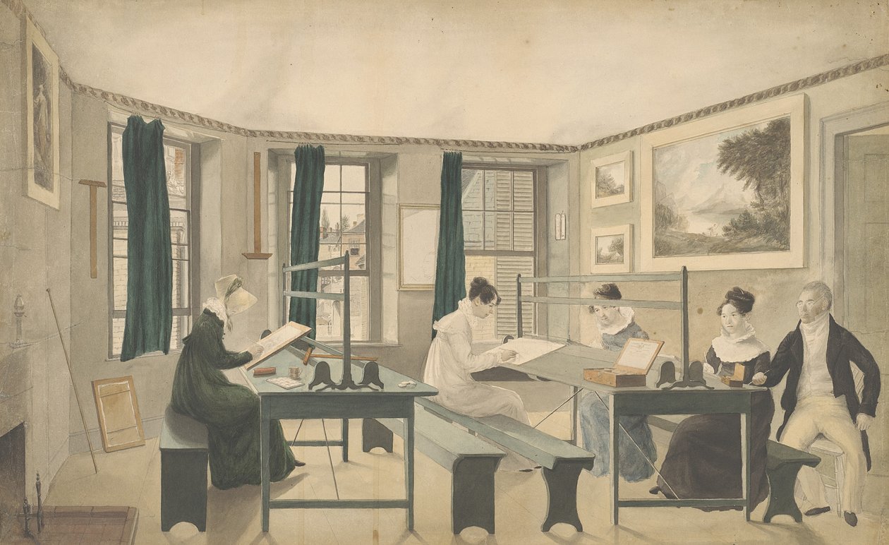 Teckningsklassen, 1810-13 av American School