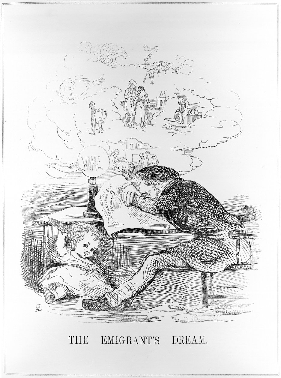 The Emigrants Dream, publicerad i Yankee Doodle, 20 mars 1847 av American School