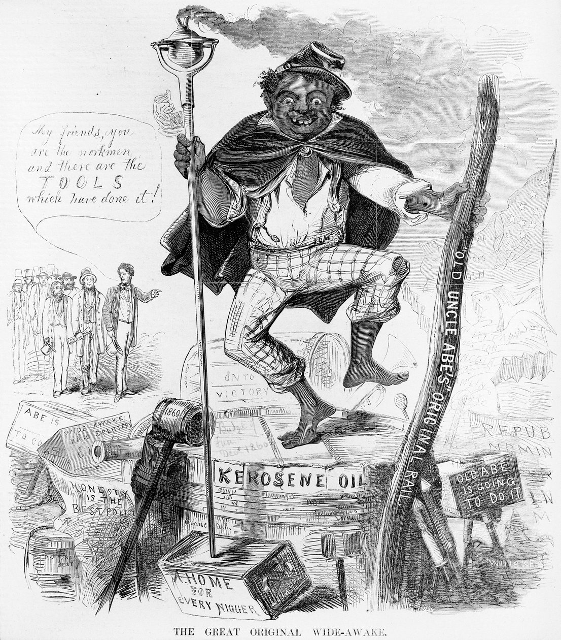 The Great Original Vitvaken, c.1860 av American School