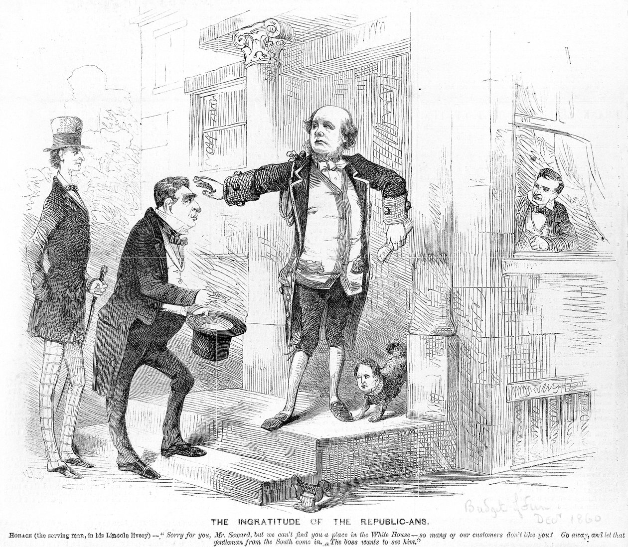 The Ingratitude of the Republicans, c.1860 av American School