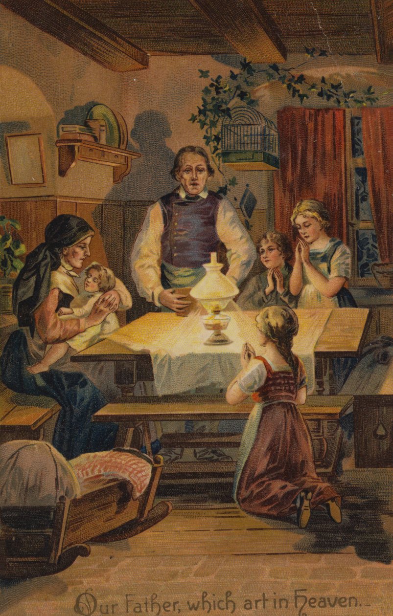 Herrens bön, Fader vår som är i himmelen (chromolitho) av American School