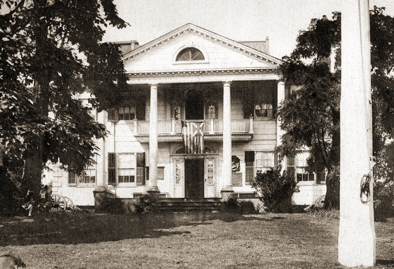 The Morris-Jumel Mansion, New York City, 1915 (sepiaton intaglio gravure) av American School
