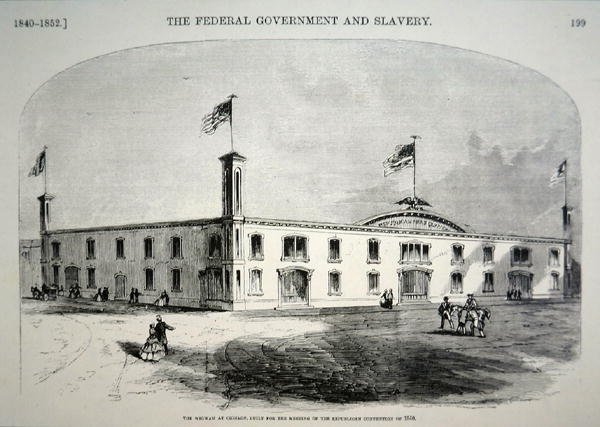 Det republikanska "Wigwam" HQ, Chicago av American School