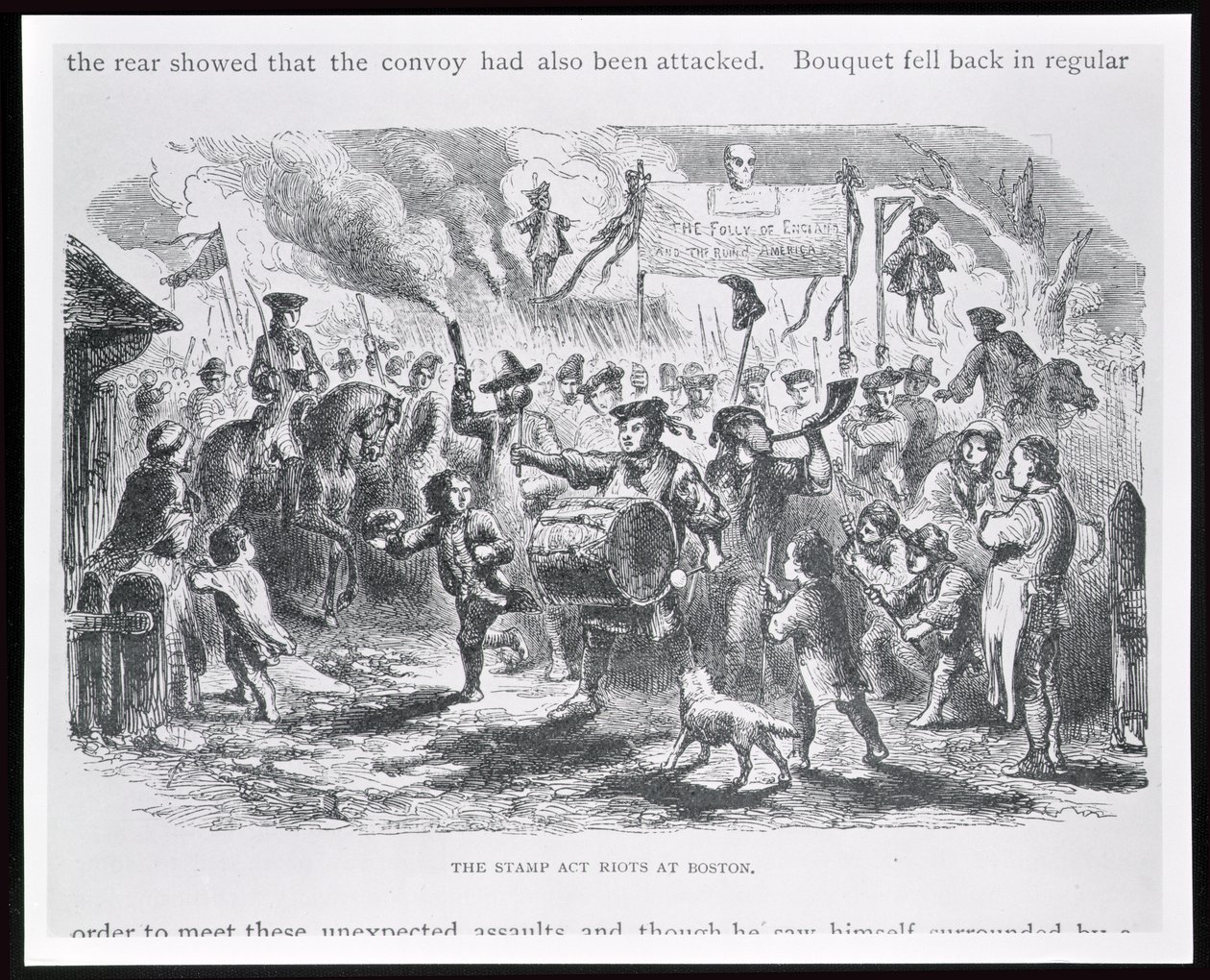 The Stamp Act Riots at Boston, 25 augusti 1765, från "Youth