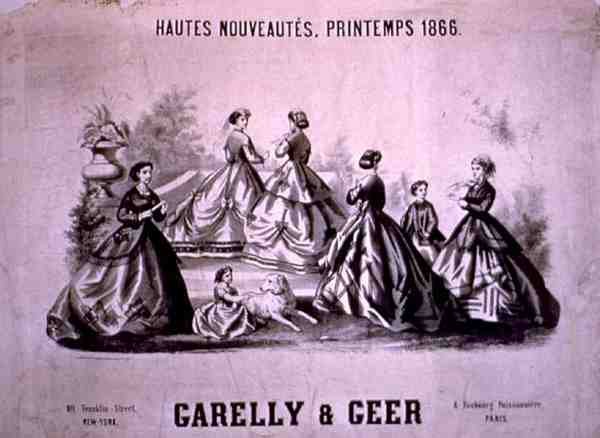 "Det allra senaste för våren 1866, från Garelly & Greer", New York av American School