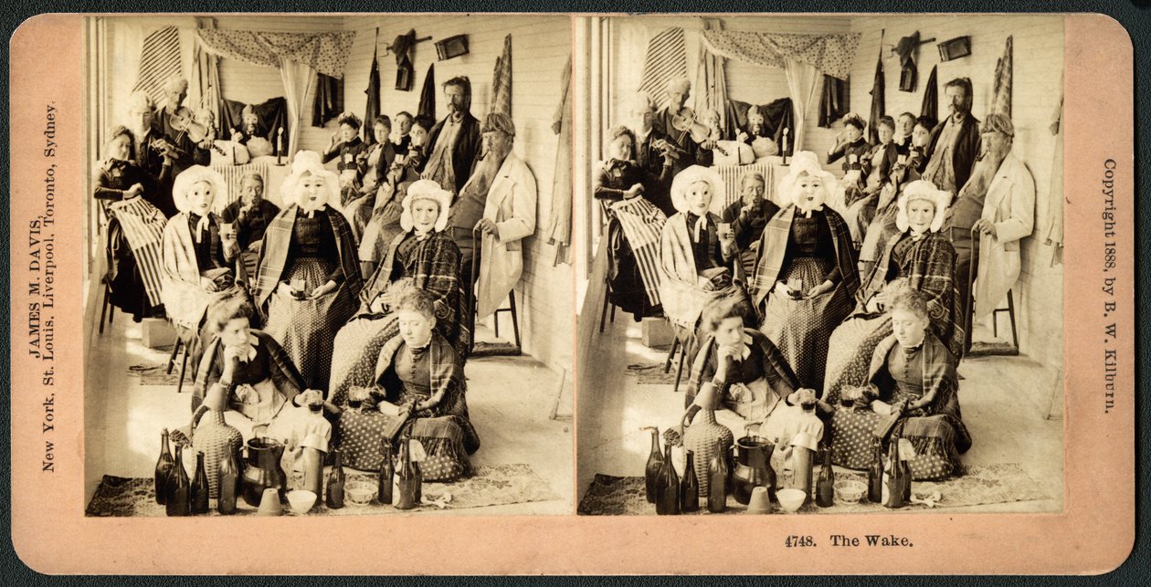 The Wake, ca 1890 (stereograf) av American School