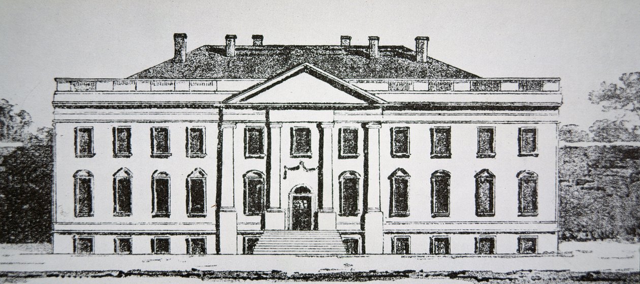 Vita huset 1807 (gravyr) av American School