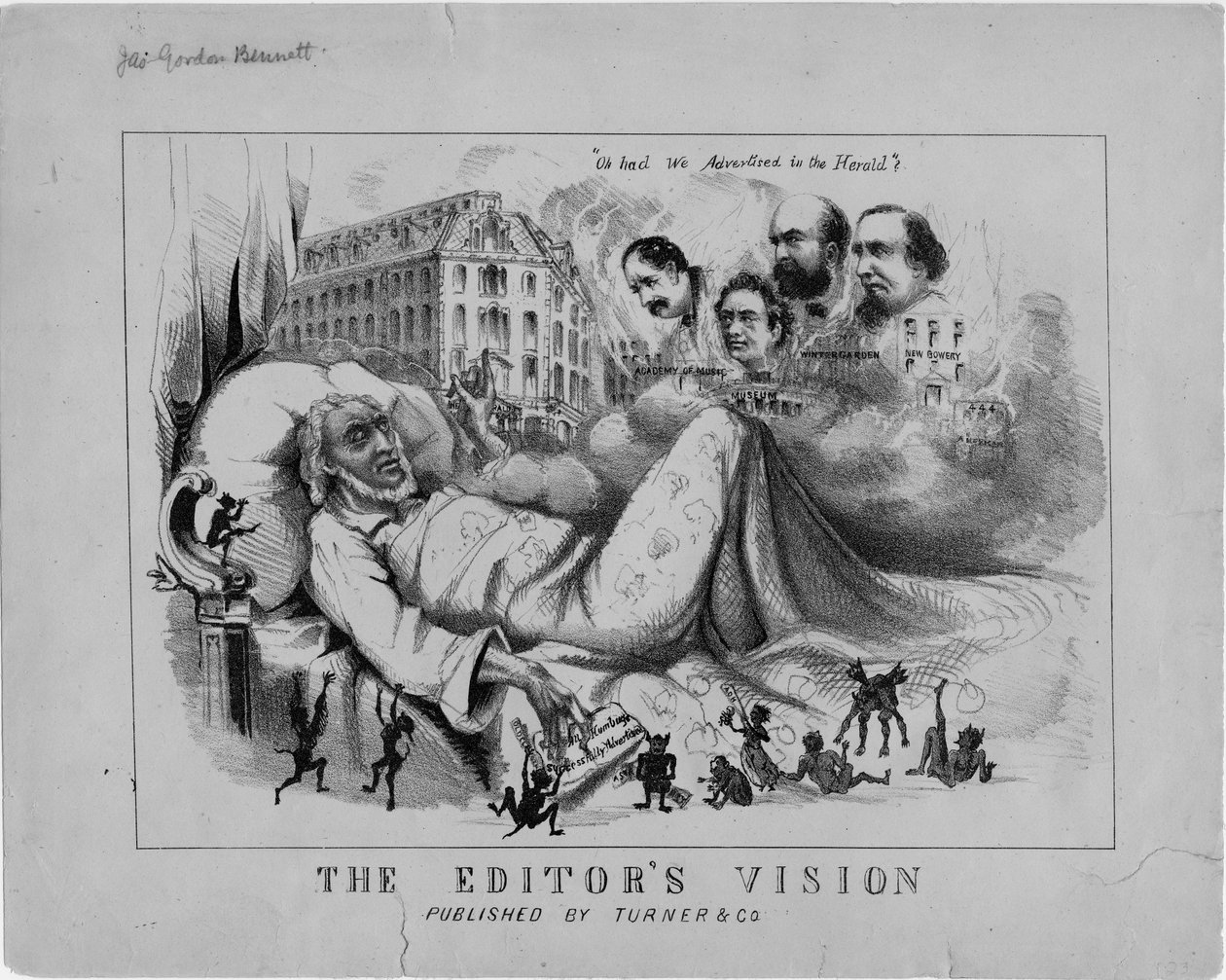 Redaktörens vision, publicerad av Turner & Co., 1800-talet av American School