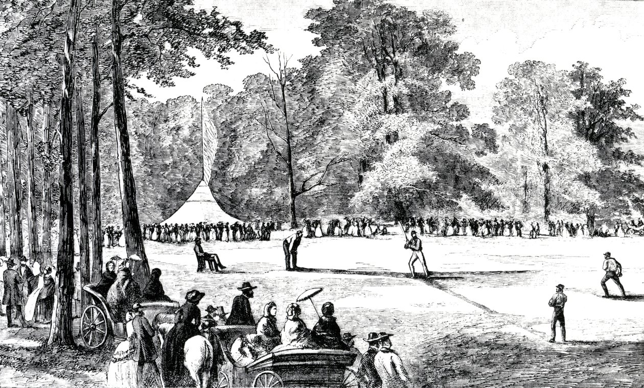 Det första konventet för basebollklubbar, New York, 1857 av American School