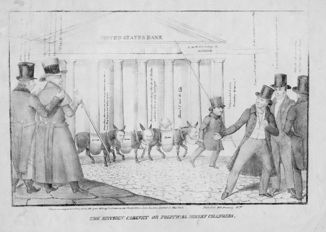 Köksskåpet, eller, politiska växlare, 1833 av American School