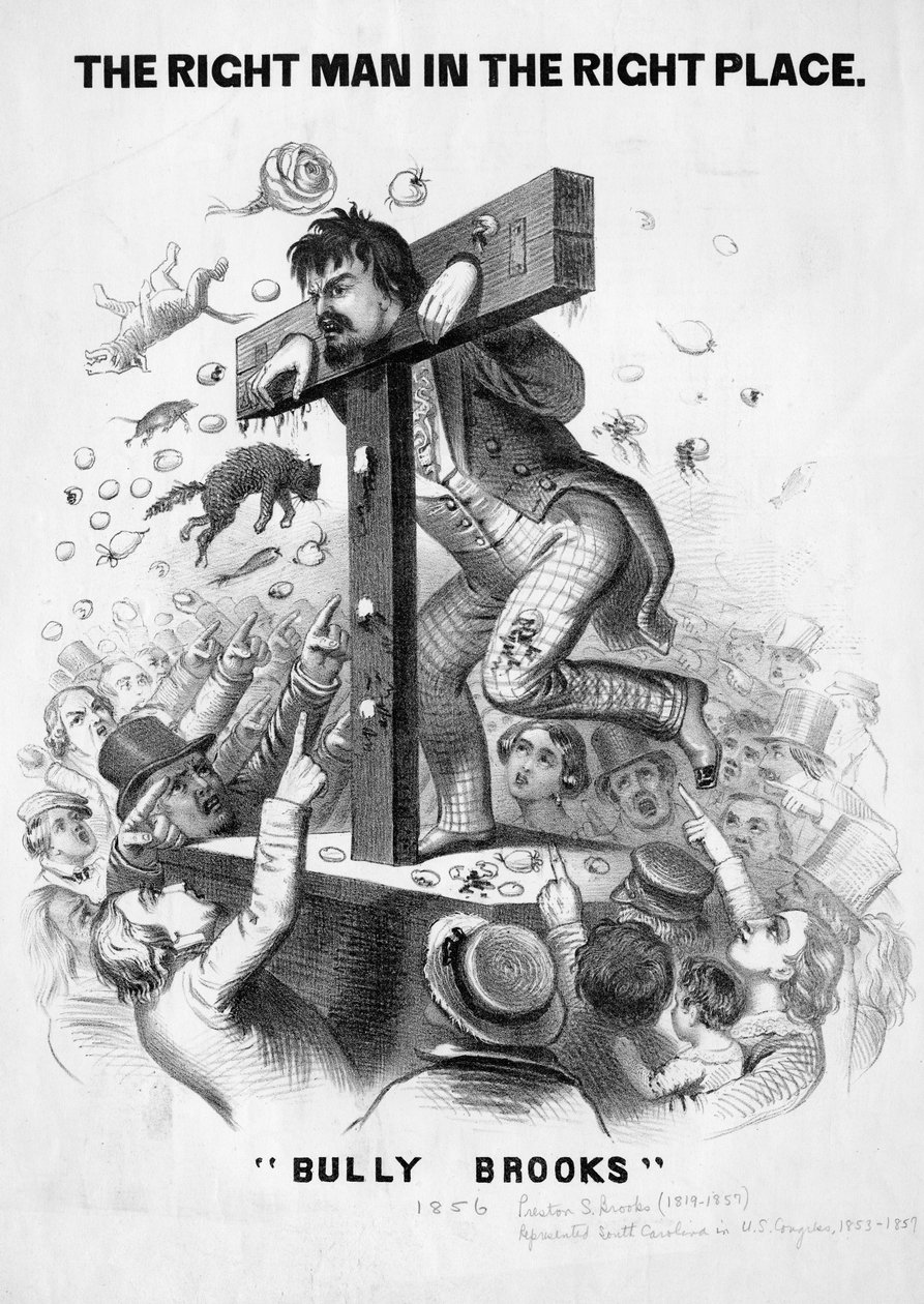 Rätt man på rätt plats Bully Brooks, ca 1856 av American School