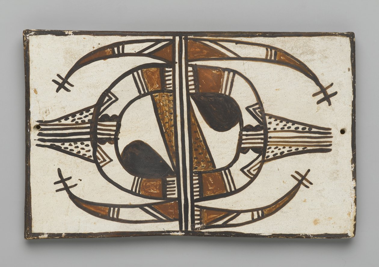 Kakel, gjord i Mesa, Arizona av Hopi People (lera och slip) av American School
