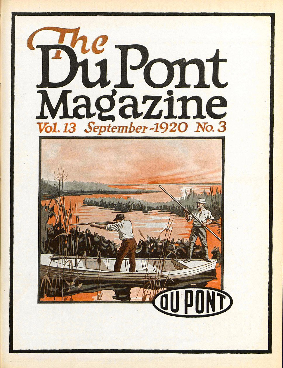 Trapshooting, framsidan av DuPont Magazine, september 1920 av American School