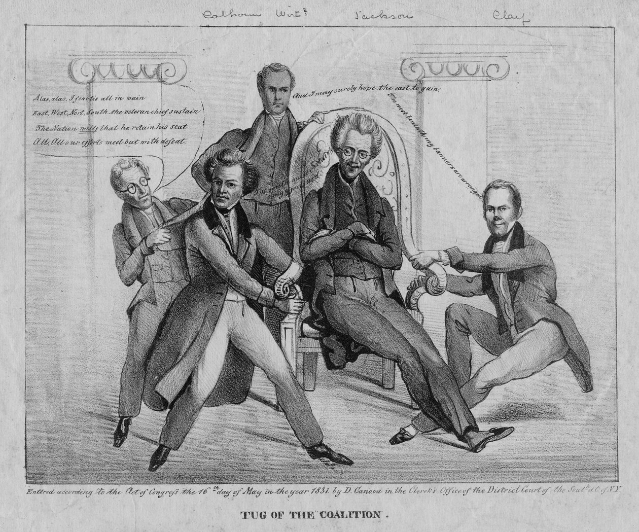 Drag av koalitionen, 1831 av American School