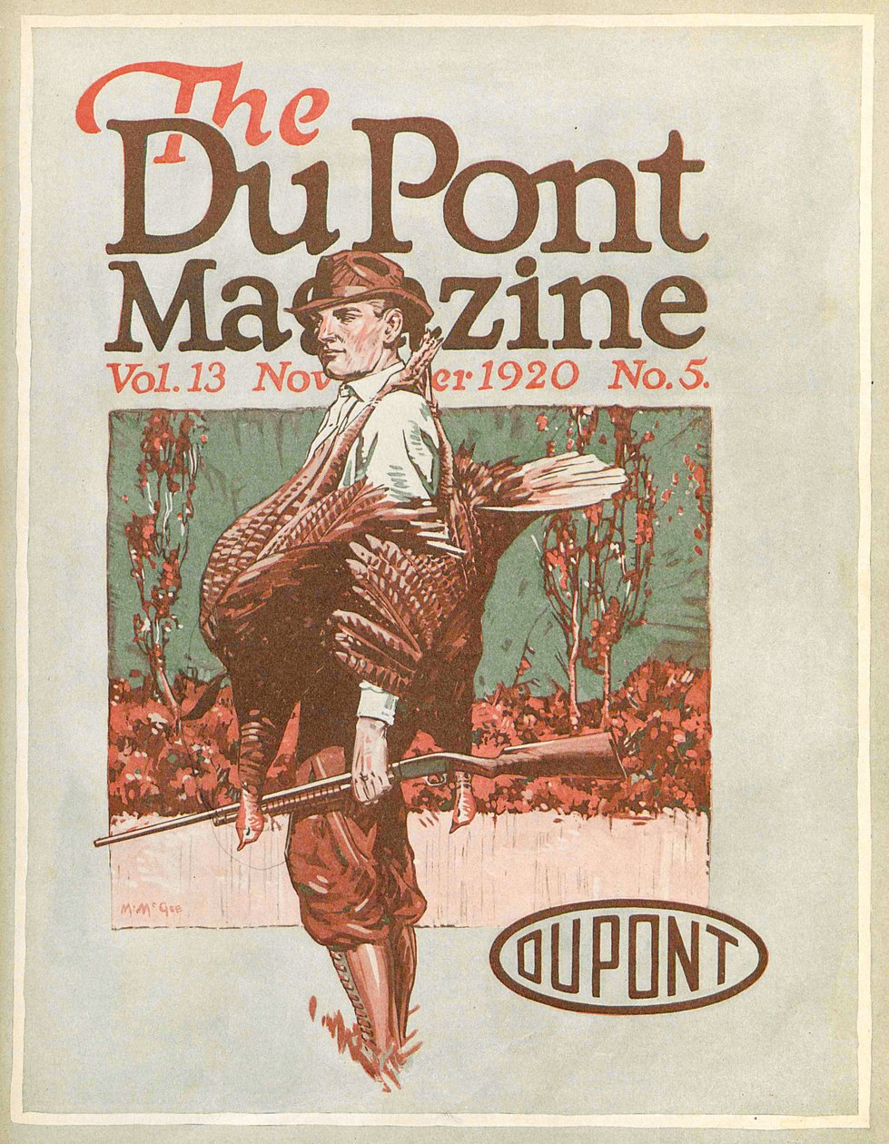 Turkietjägare, framsidan av DuPont Magazine, november 1920 av American School