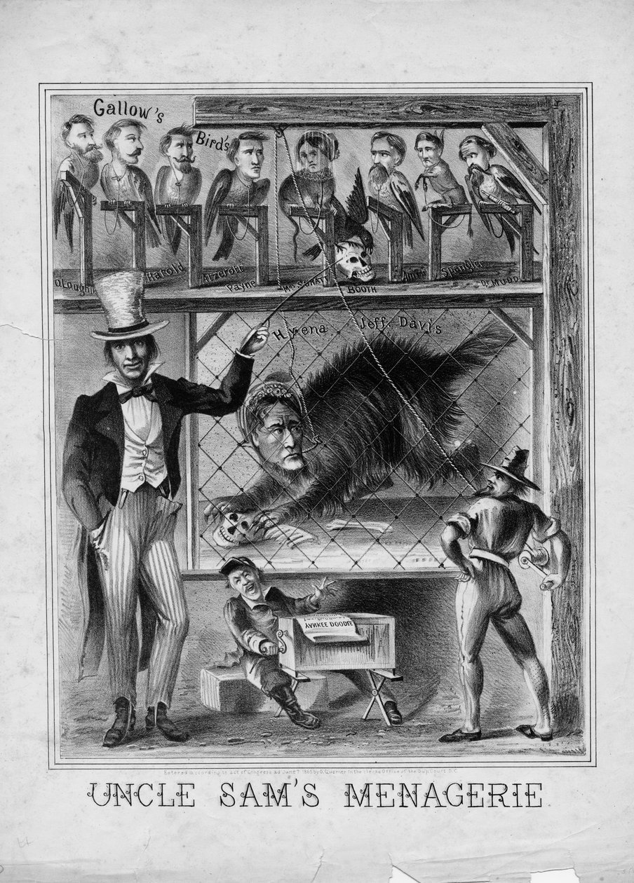 Uncle Sams menageri, utgiven av G. Guerner, Washington DC, 1865 av American School