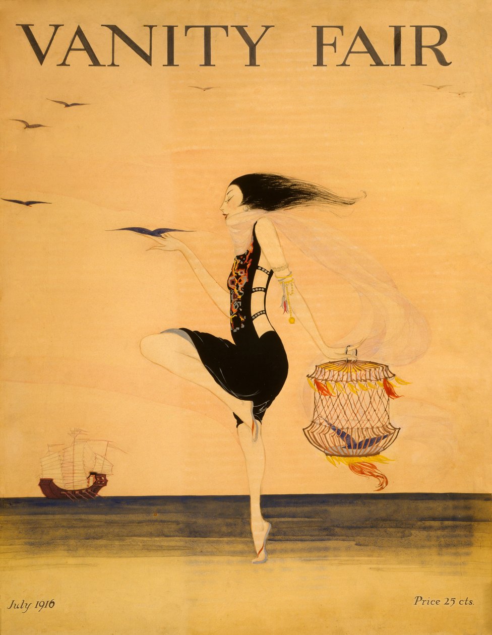Vanity Fair omslag, juli 1916. av American School