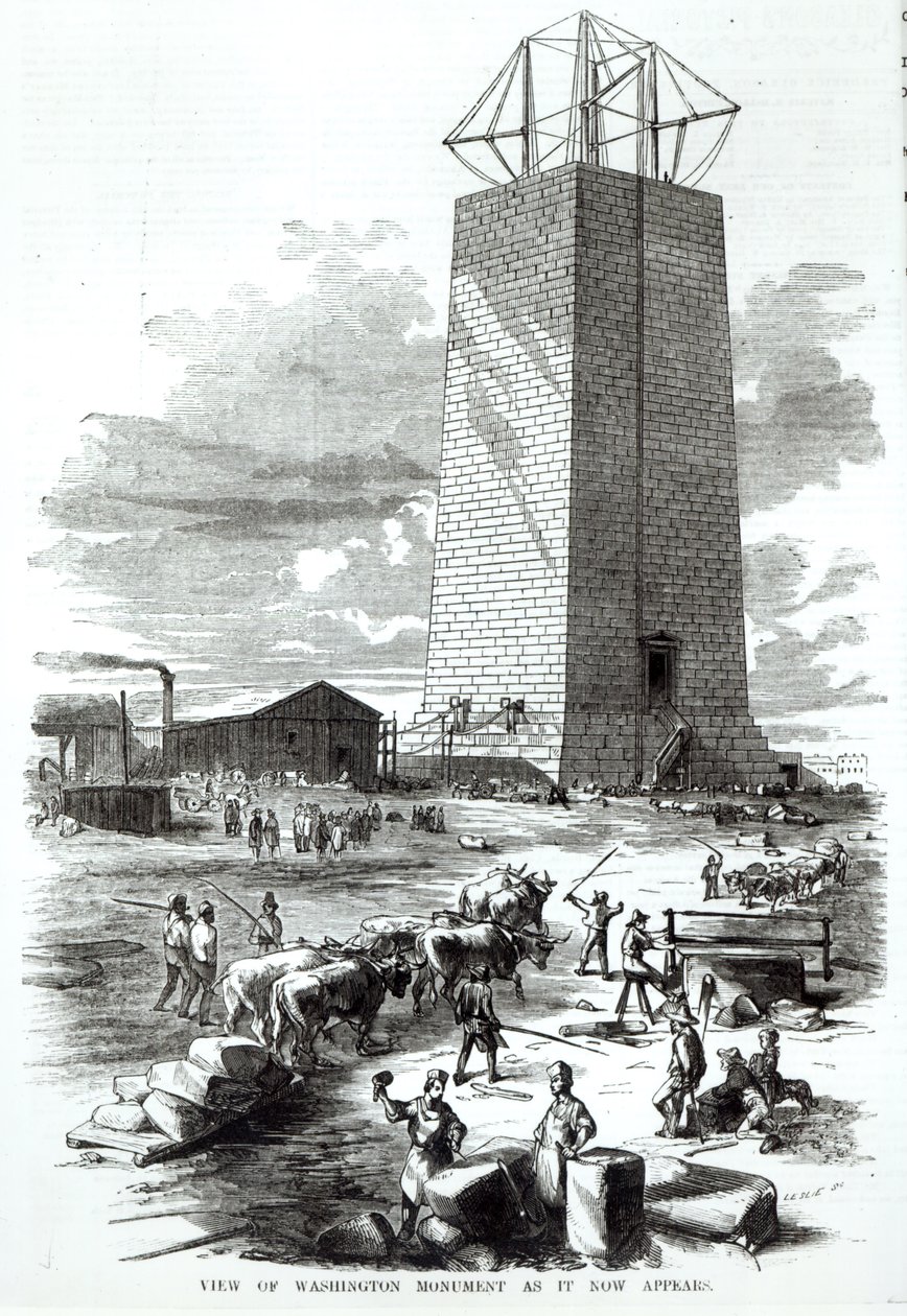 Vy över Washington-monumentet som det nu ser ut, från 