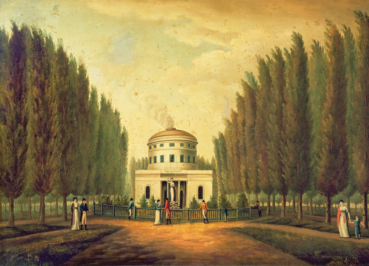 Vattenverk, Center Square, Philadelphia, ca 1815 av American School