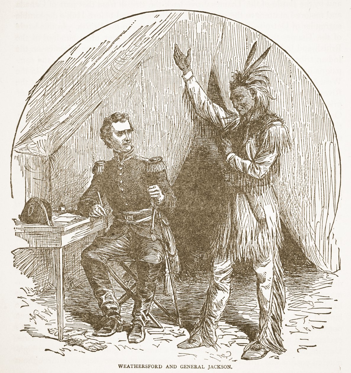 Weathersford och General Jackson, från en bokpub. 1896 av American School