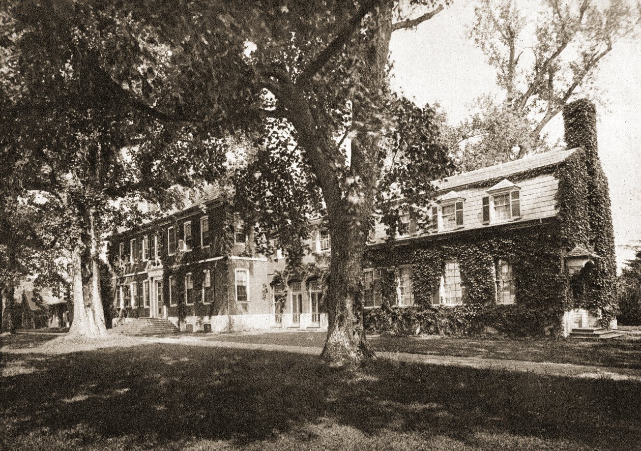 Westover Plantation, Virginia, 1915 (gravyr i sepiaton) av American School