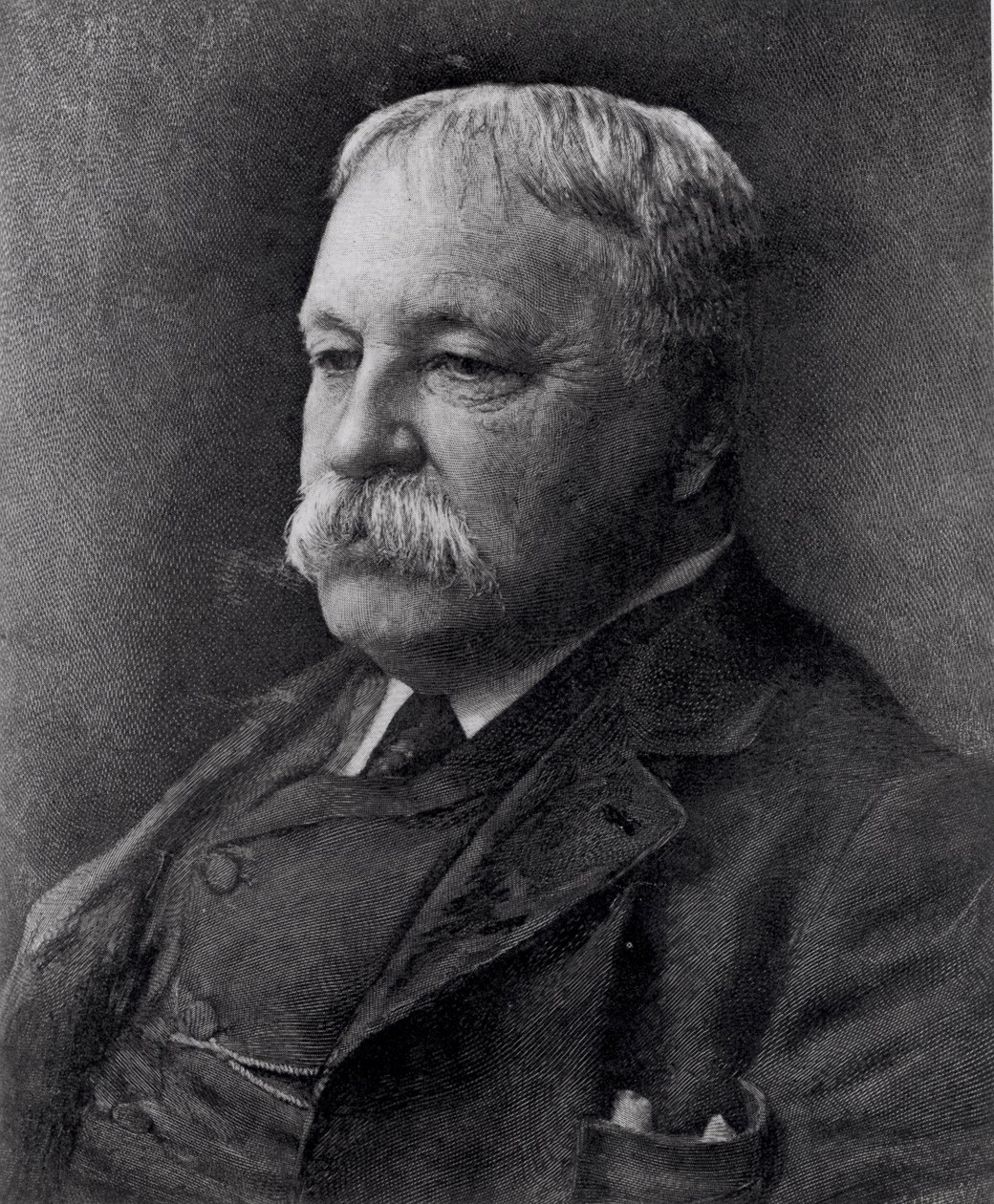 William D. Howells (1837-1920) från "Literature", 27 april 1898 (gravyr) (bundw foto) av American School