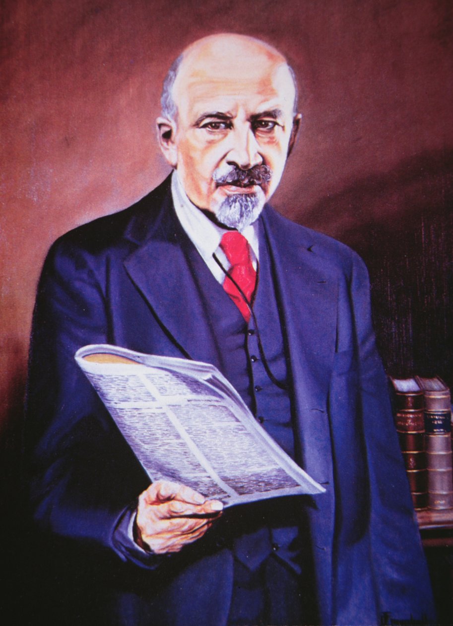 William Edward Burghardt du Bois (1868-1963) (olja på duk) av American School