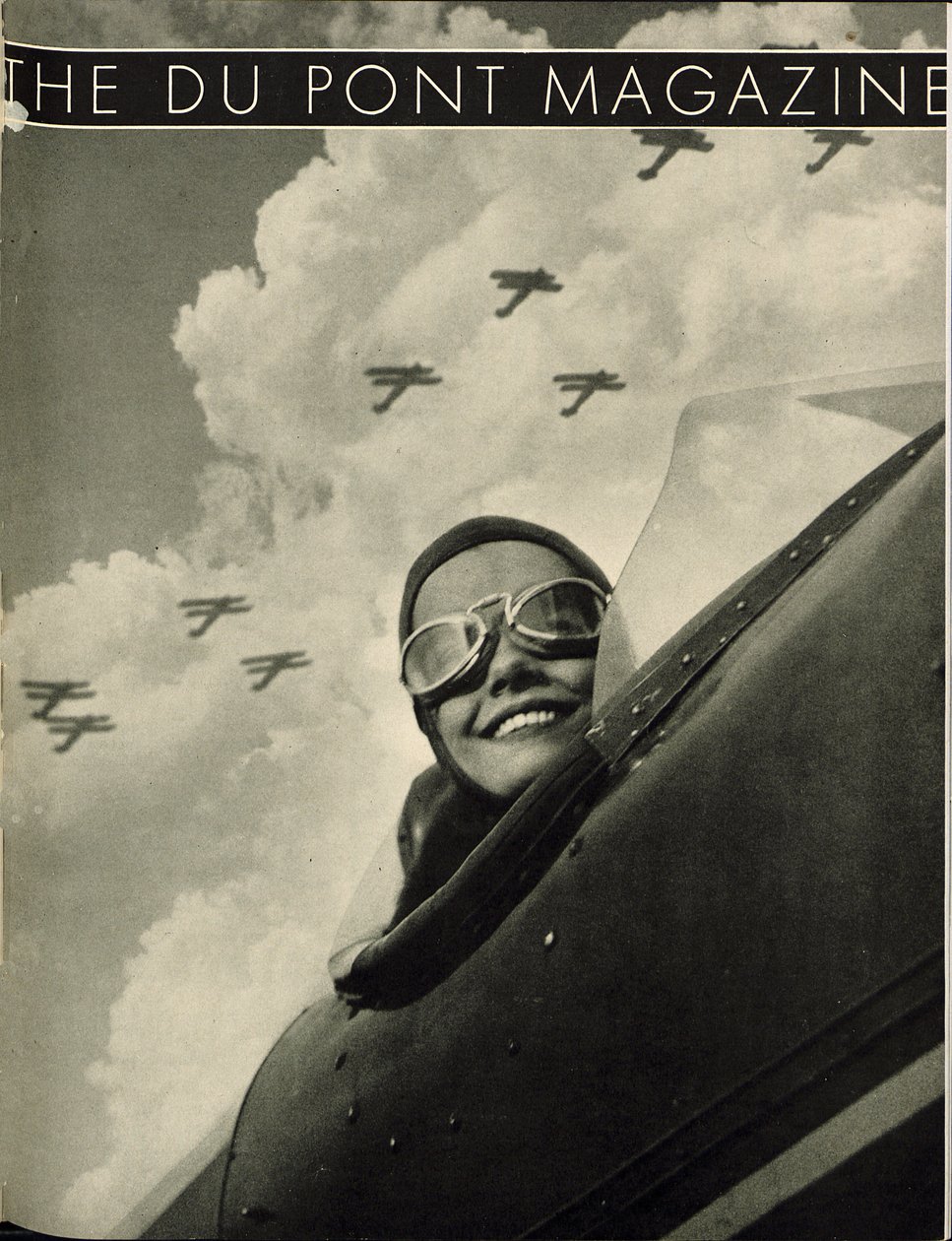 Wings Aloft, framsidan av DuPont Magazine, maj 1934 av American School