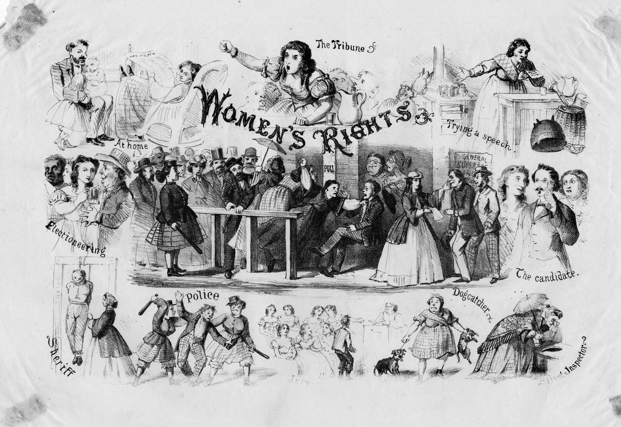 Kvinnors rättigheter, c. 1870 av American School