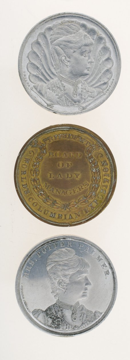 Världens Columbian Exposition souvenirmedaljer av American School