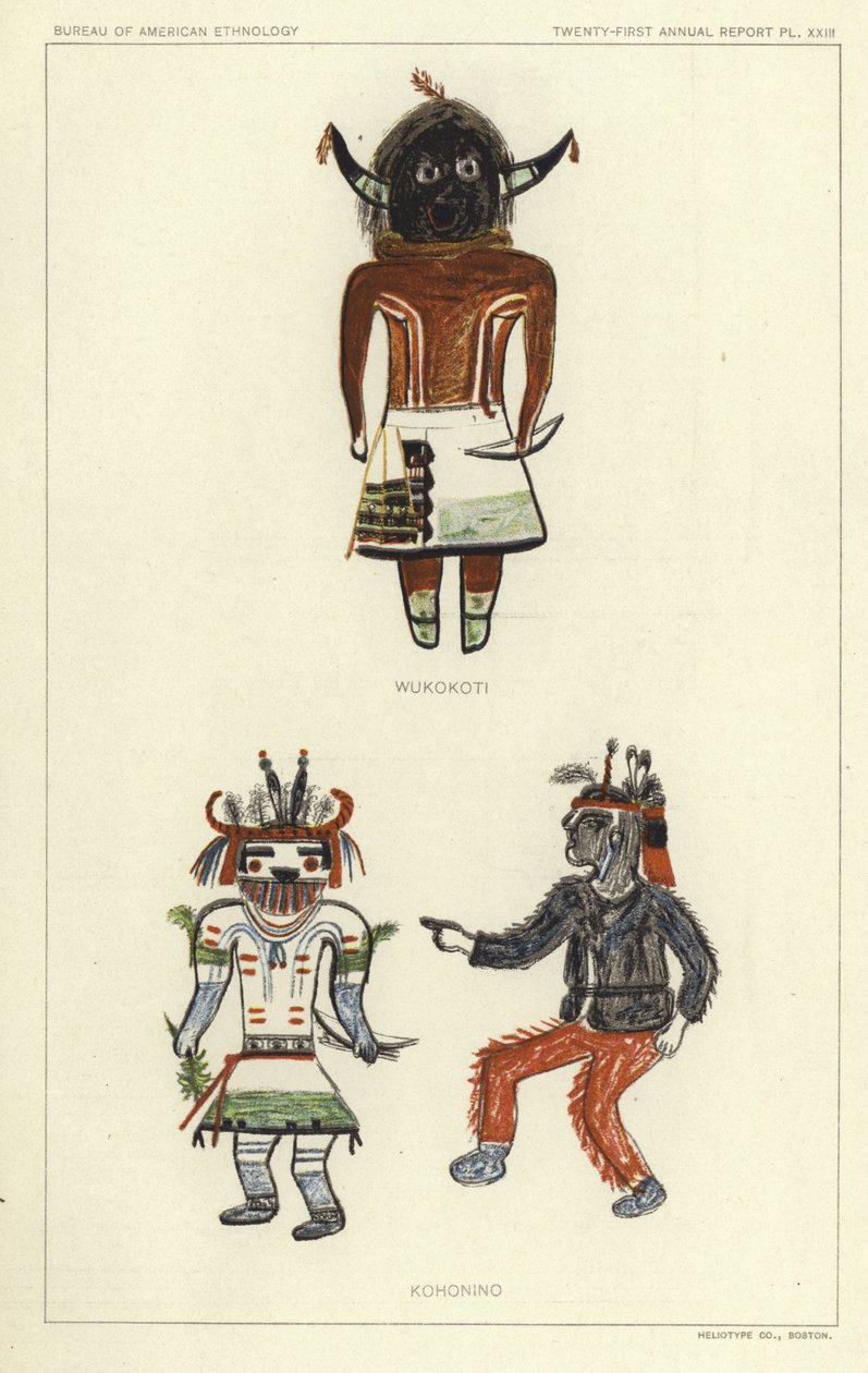 Wukokoti, Kohonino (färglitografi) av American School