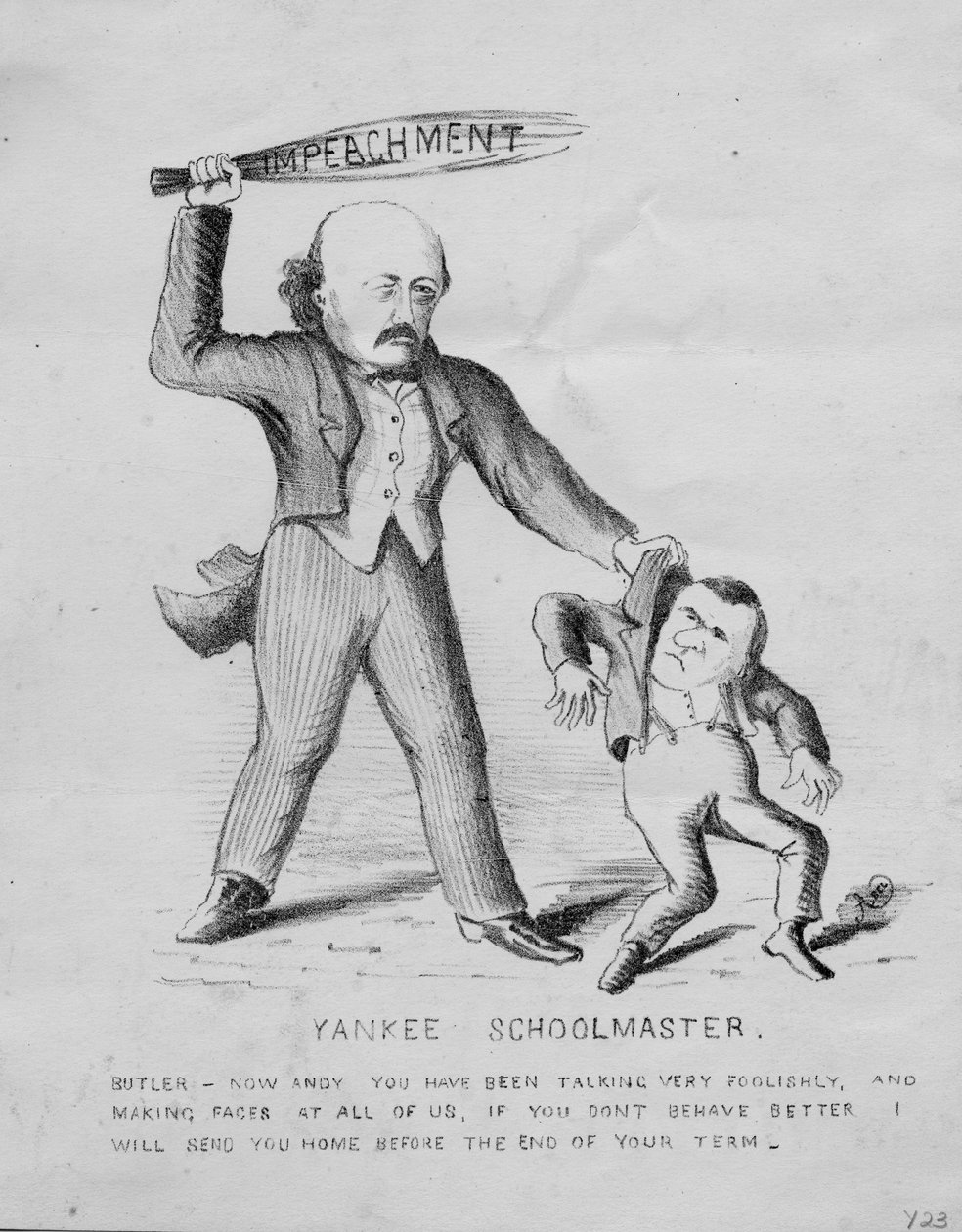 Yankee skolmästare, ca 1868 av American School
