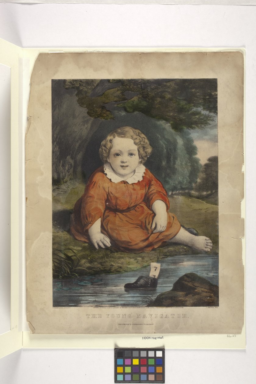 Young Navigator (handfärgad litografi) av American School