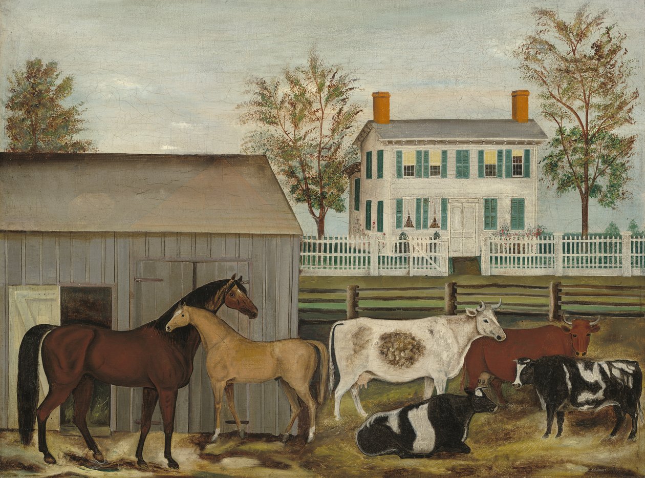 The Barnyard, sent 1800-tal av Amizi Emmons Zeliff