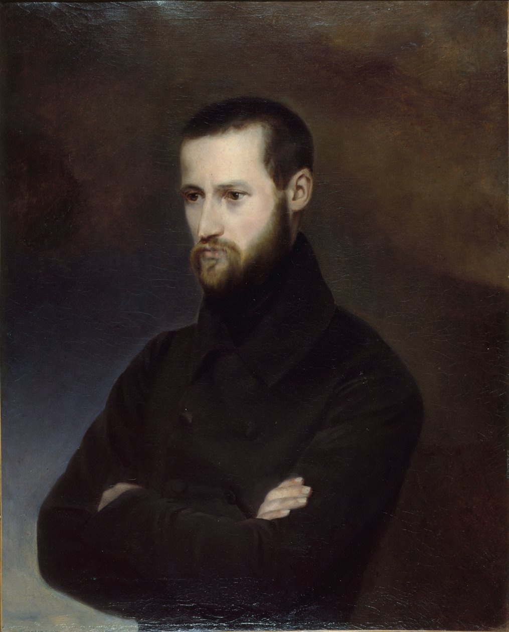 Porträtt av Louis-Auguste Blanqui 1805-1881, mellan 1844 och 1850. av Amélie Suzanne Serre