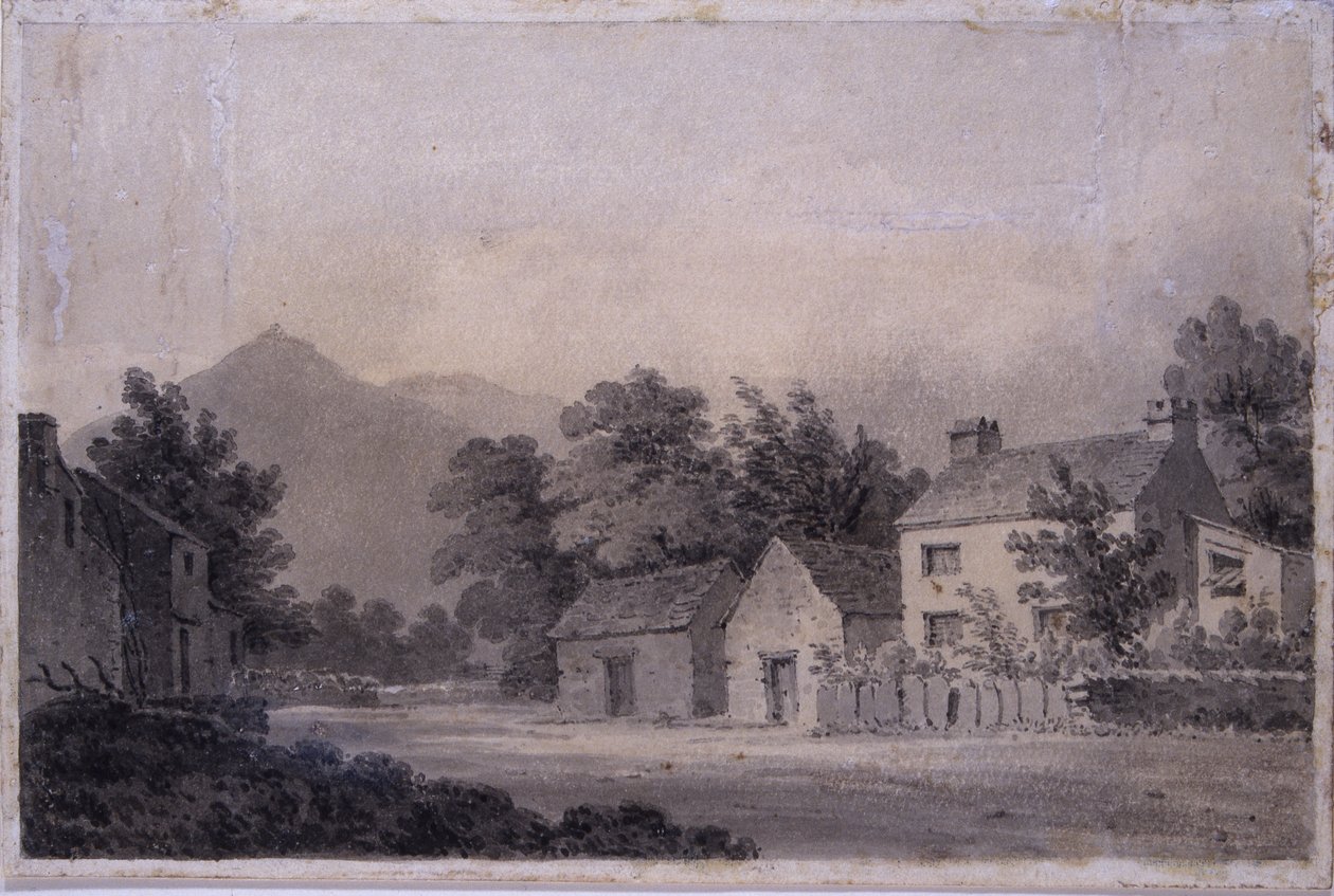 Dove Cottage, Grasmere, ca 1806 (wc på papper) av Amos Green