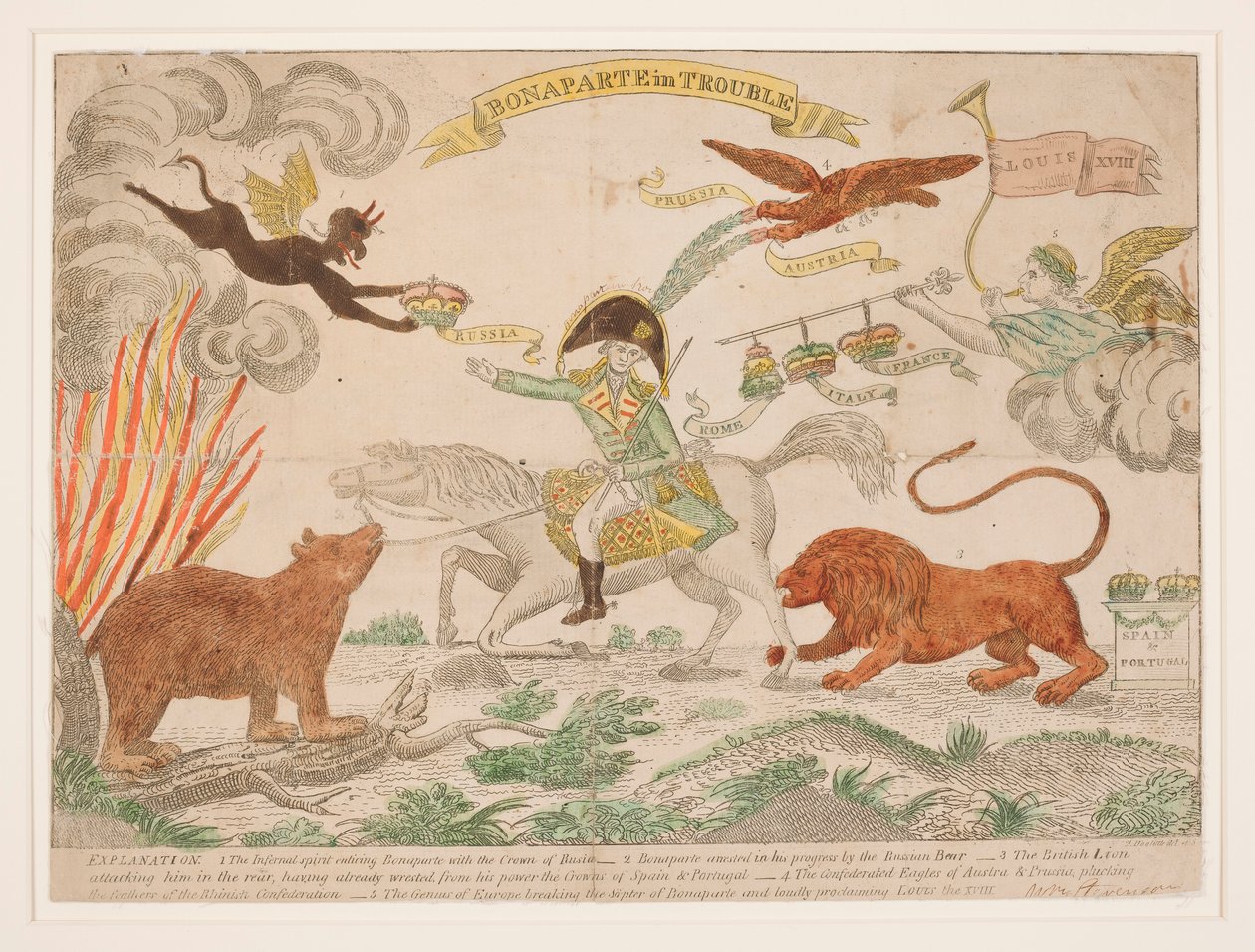 Bonaparte i trubbel av Amos Doolittle