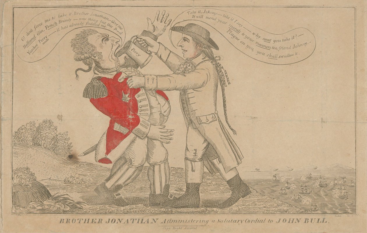 Broder Jonathan ger John Bull en välsignelse av Amos Doolittle