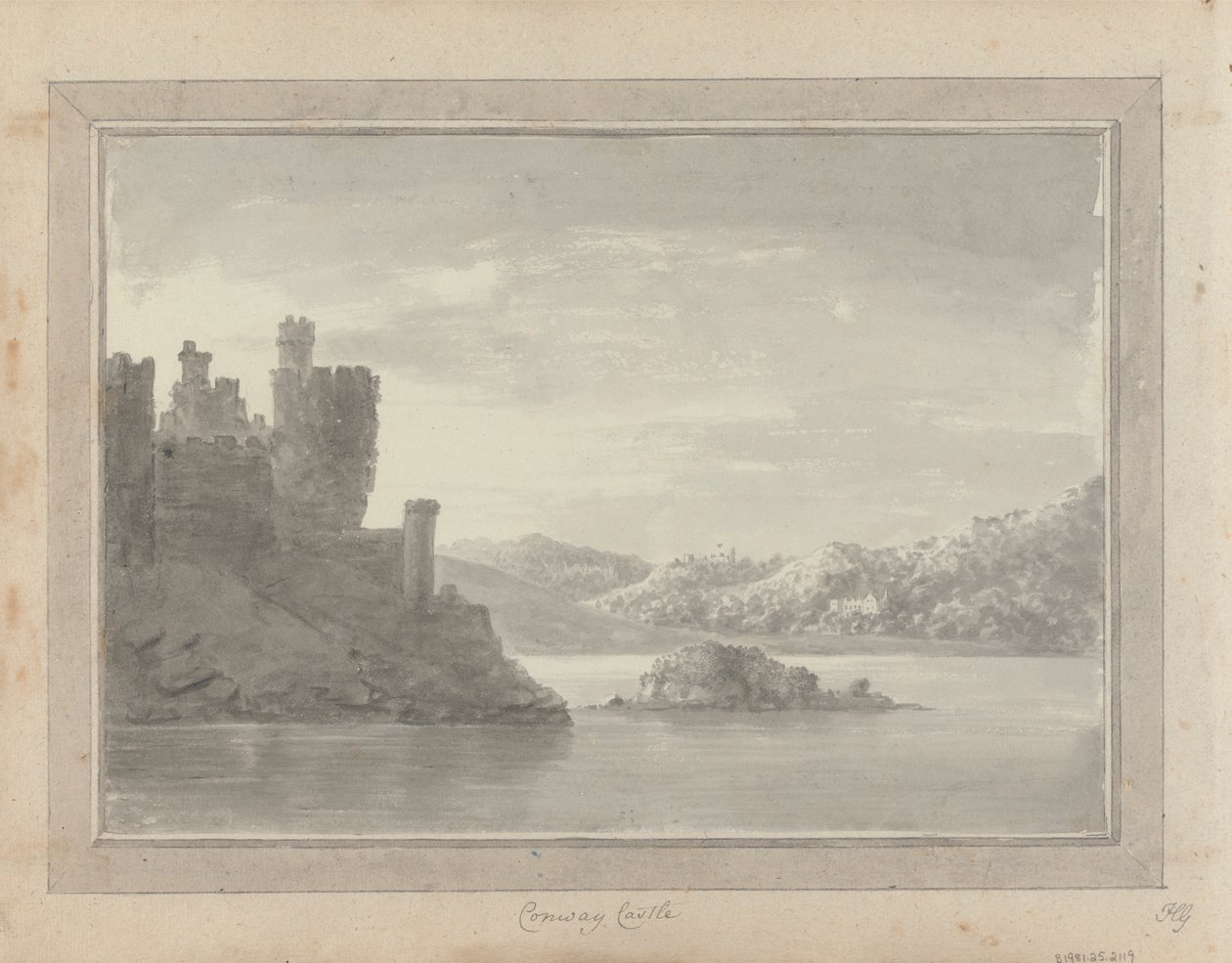 Utsikt i England, Skottland och Wales: Conway Castle av Amos Green