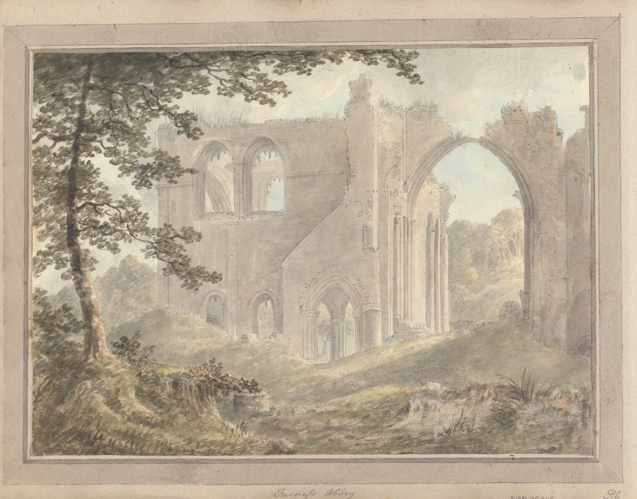 Utsikter i England, Skottland och Wales: Furness Abbey av Amos Green