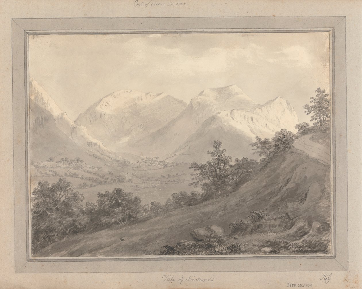 Utsikter i England, Skottland och Wales; Turné i Skottland: Vale of Newlands, AG av Amos Green